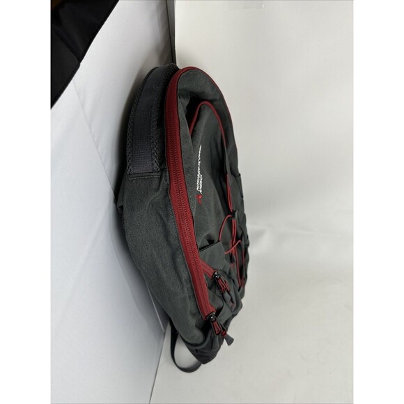 The North Face Backpack Gray Red BookBag Mitsubishi Capital - Picture 4 of 8